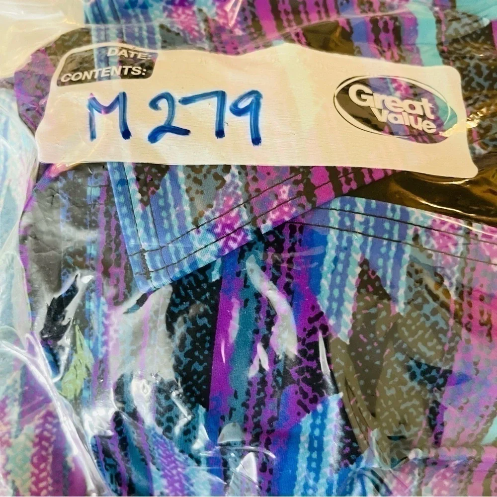 Coldwater Creek One Piece Swimwear Women Size 12 Blue/Black